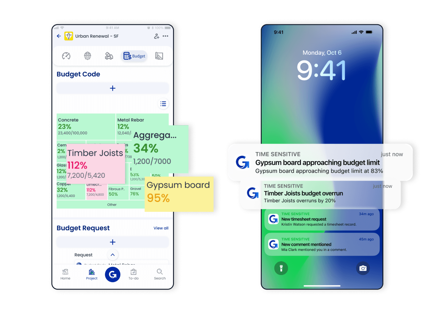 GoBuid feature interface