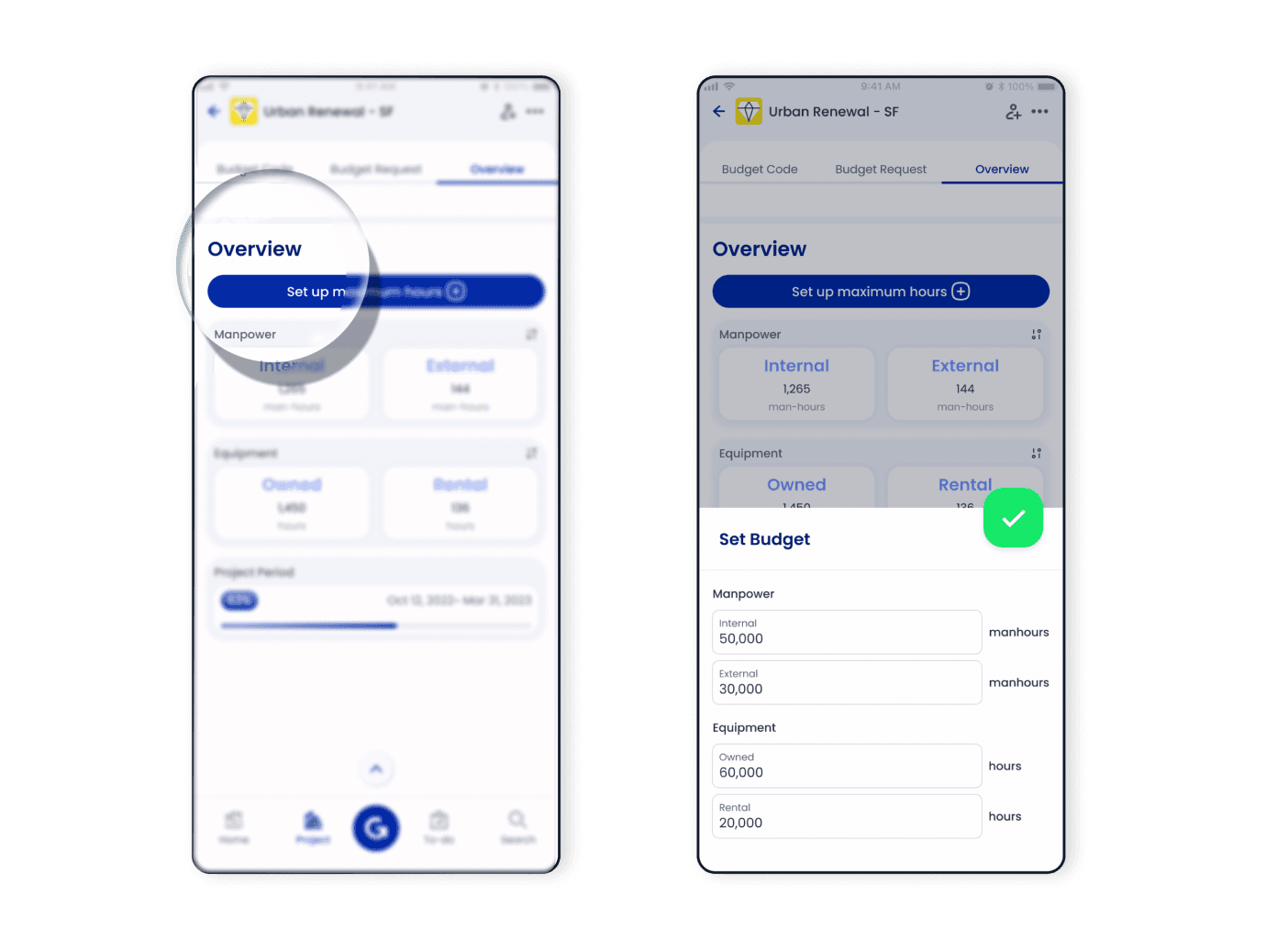 GoBuid feature interface