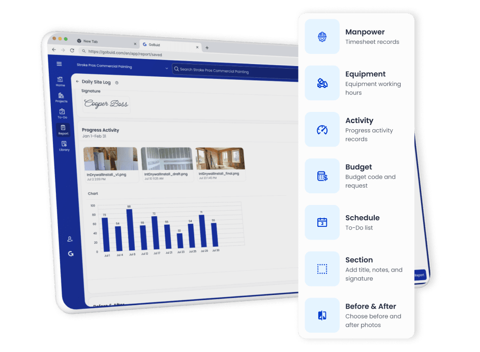 report daily screenshot