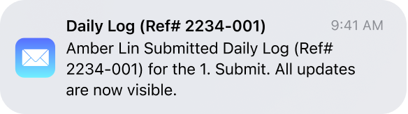 home work notification