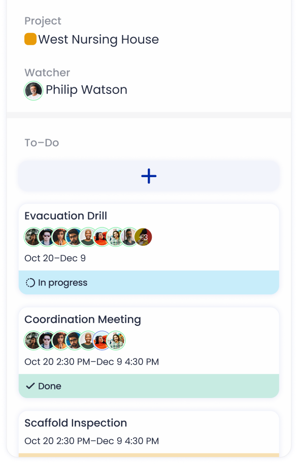 task list screenshot