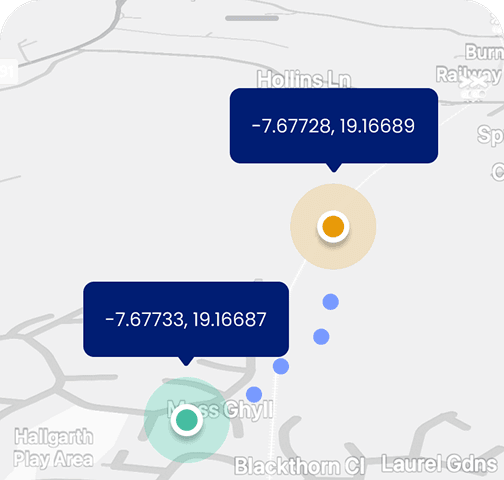 GPS tracking with breadcrumbs to know your manpower & equipment