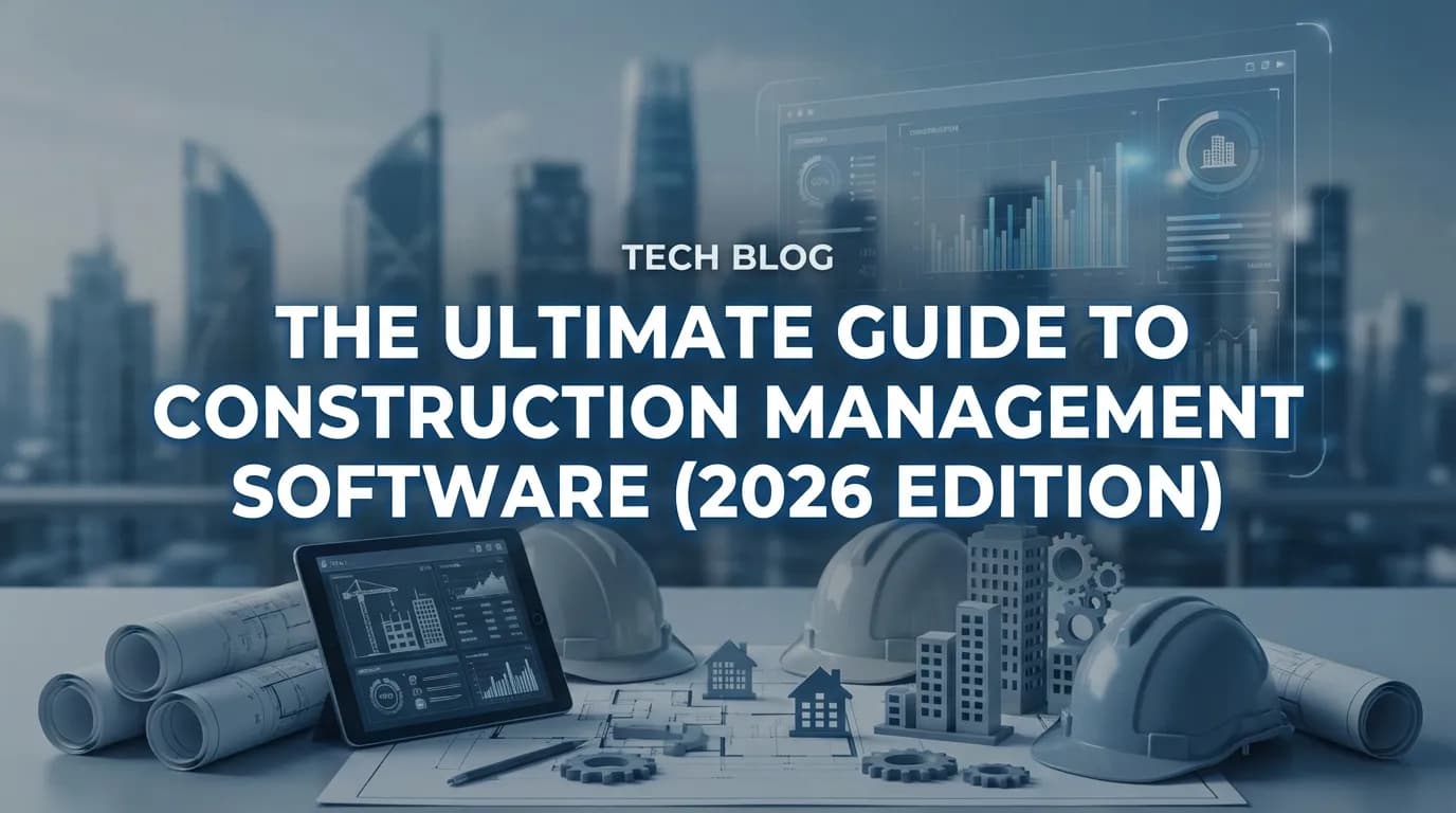 The Ultimate Guide to Construction Management Software (2026 Edition) banner