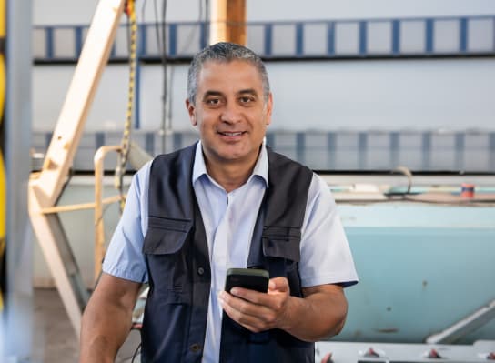 Portrait of Edward Thompson, CEO of Precise Rigging & Machinery Mover